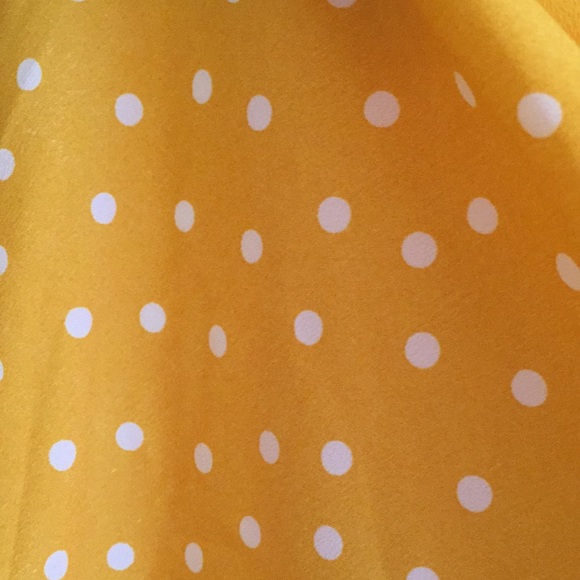 NWOT Yellow Polka Dot Dress - Picture 9 of 9